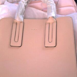 WOMENS LEATHER KEYLI HANDBAG, MEDIUM , CROSSBODY, PINK